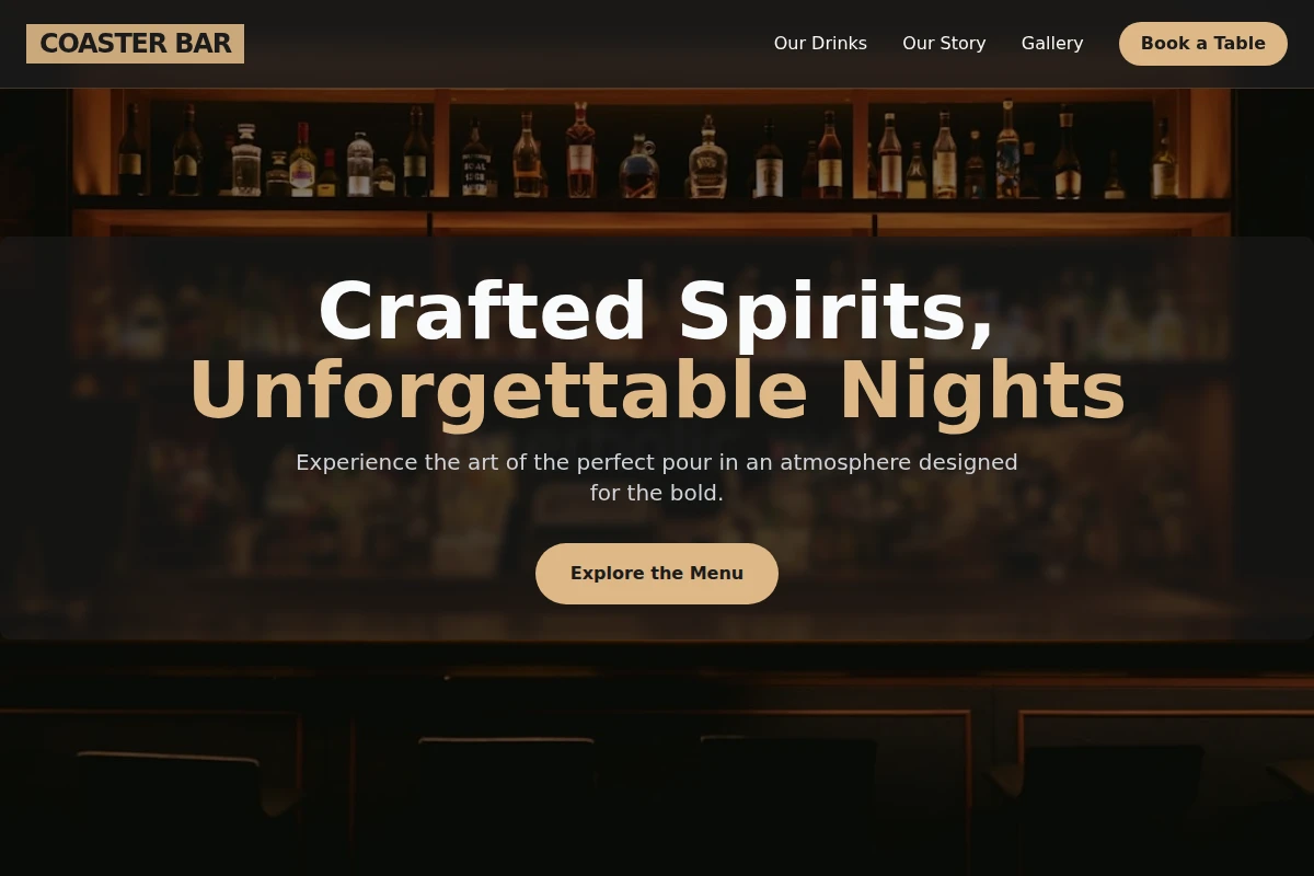 Coaster Bar