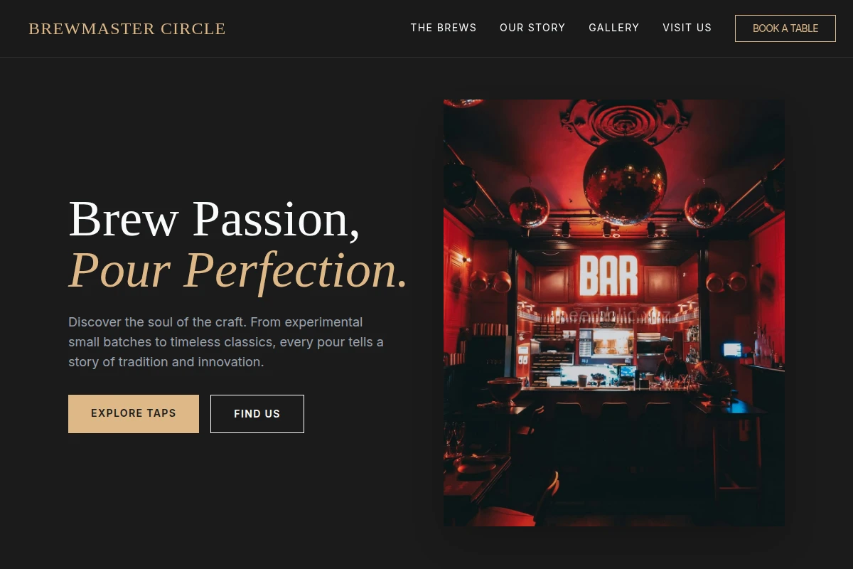 Microbrewery Bar
