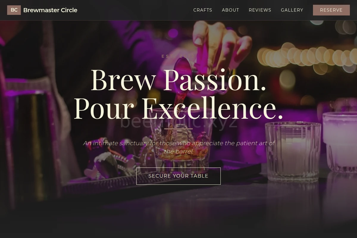 Barrel-Aged Bar