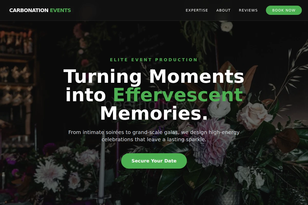 Carbonation Event Planning