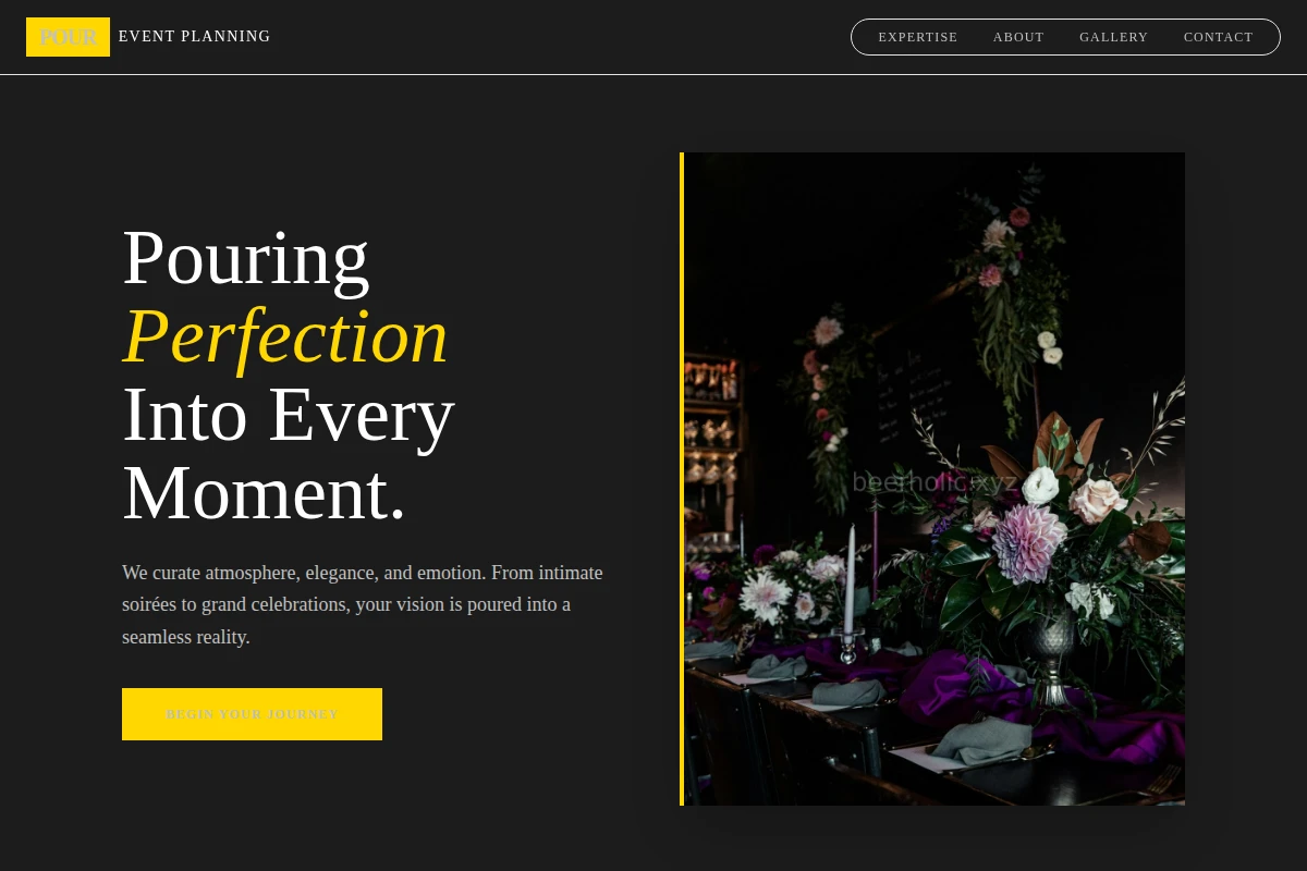 Pour Event Planning