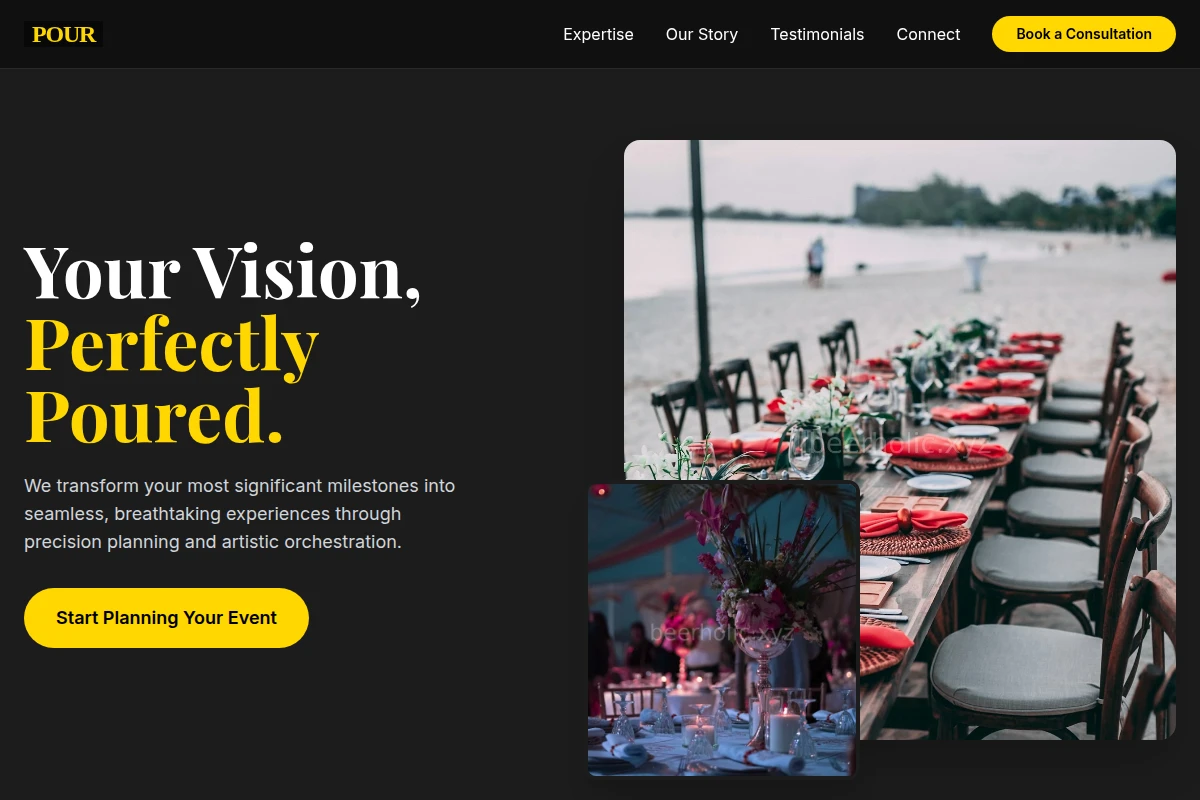Pour Event Planning