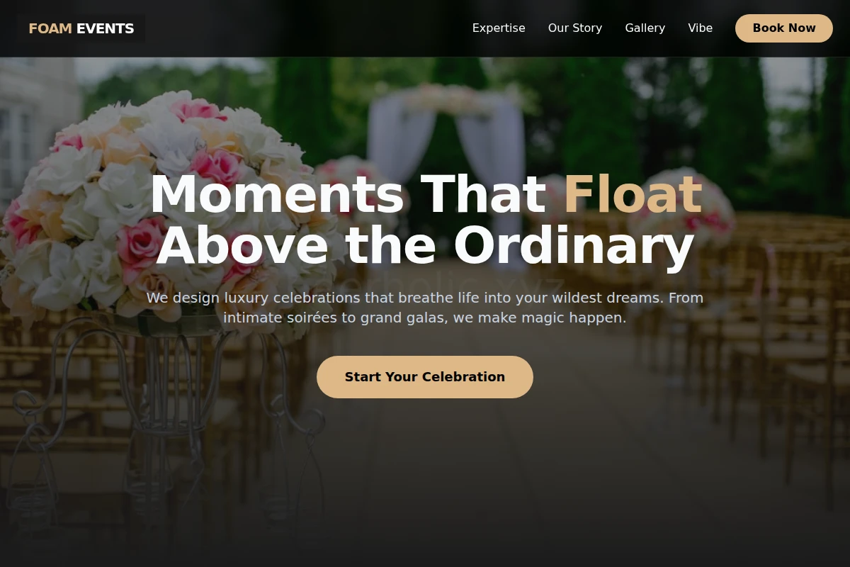 Foam Event Planning