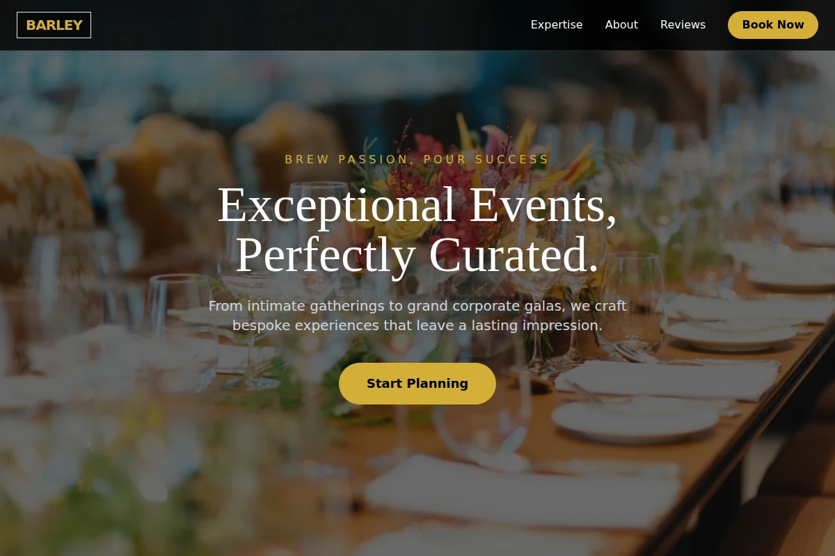 Barley Event Planning