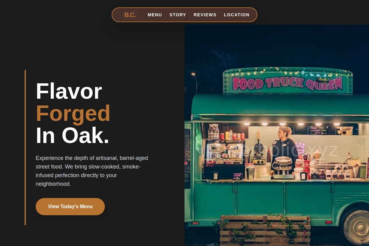 Barrel-Aged Food Truck